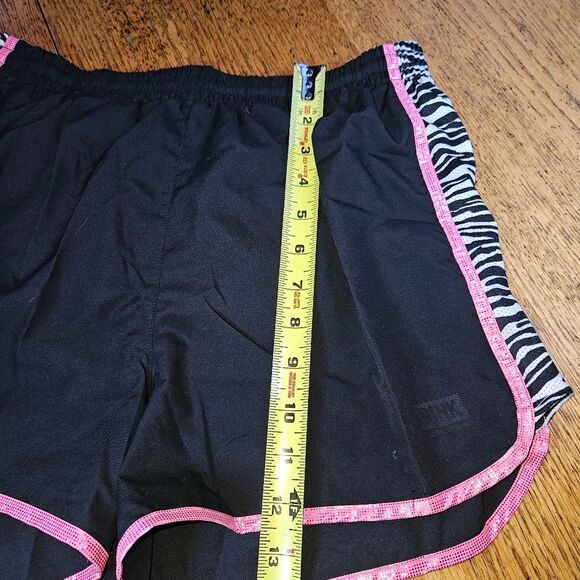 Victoria's Secret PINK BLACK WHITE Zebra Print Athletic Shorts Size Medium - Picture 6 of 6